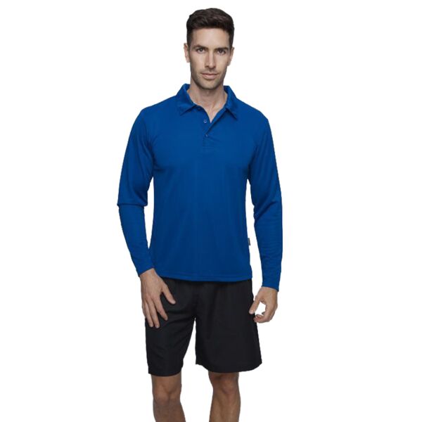 Mens Botany Long Sleeve Polo Thumbnail