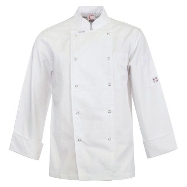 Executive Chef Jacket Long Sleeve Light Weight With Press Studs Thumbnail