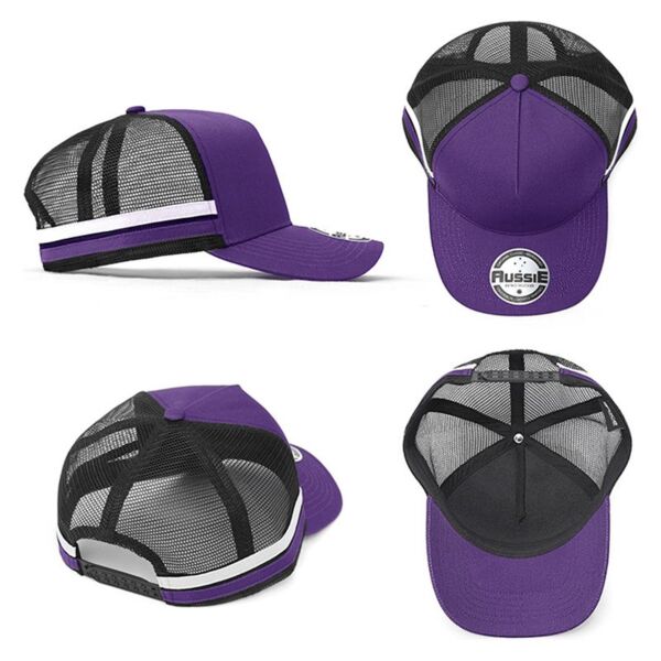 Kids A-Frame Striped Trucker Cap Thumbnail