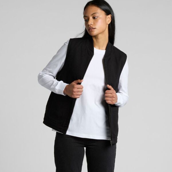 Womens Canvas Heavy Vest Thumbnail