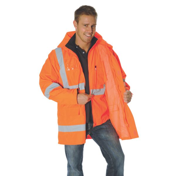 HiVis Cross Back D/N “6 in 1” Jacket Thumbnail