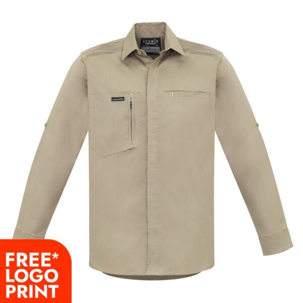 Mens Streetworx Long Sleeve Stretch Shirt Thumbnail