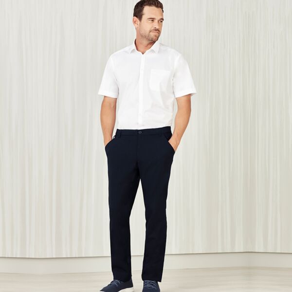 Mens Comfort Waist Flat Front Pant Thumbnail