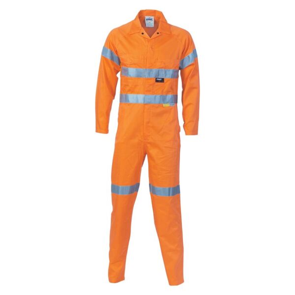 Hi Vis Cool-Breeze Cotton Coverall with 3M R/Tape Thumbnail