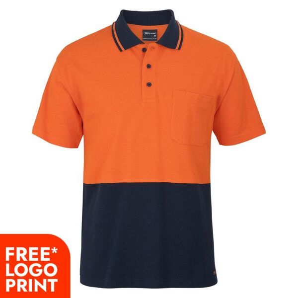 JB's HV Short Sleeve Cotton Pique Trad Polo Thumbnail